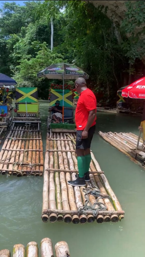 Bamboo rafting experience in Jamaica with Oneil Jamaica Tours